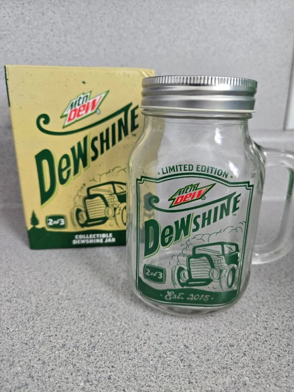 Mountain Dew Collectible Dewshine Jars 2015 Circle K Exclusive (Jar 1 & 2)